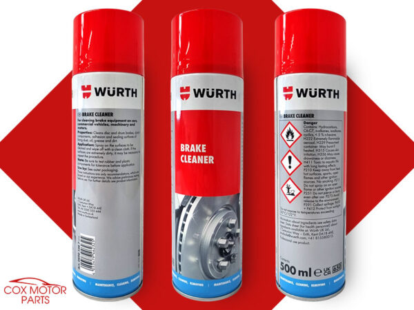 Wurth Brake Cleaner - 500Ml 08901087 - WORLD CHAMPION PRODUCTS