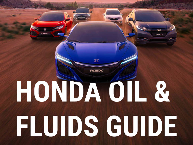  Información de aceite y fluidos de Honda