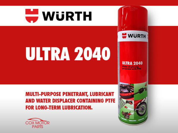 Wurth Multi-Purpose Lubricant Ultra 2040 with PTFE 500ml Spray Can - Cox  Motor Parts