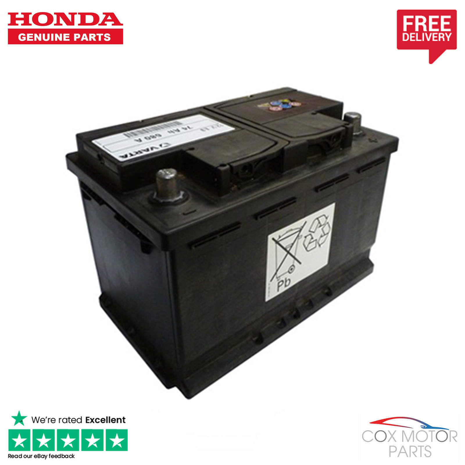 Genuine Honda Civic 2 2 Diesel Battery 2012 2016 Ebay
