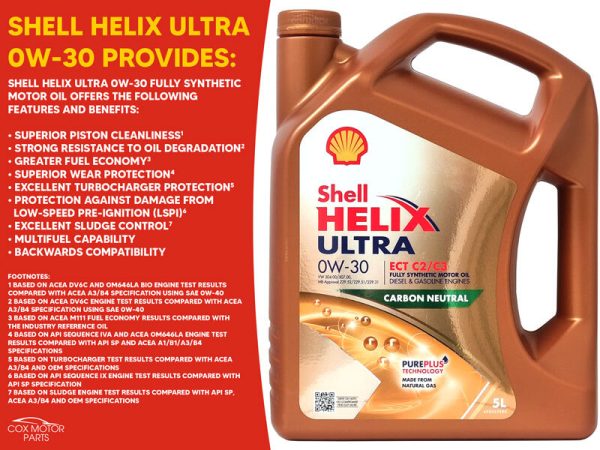 Aceite Shell Helix Ultra 0W30 ECT C2/C3 1L