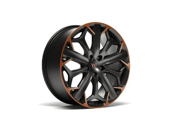 Genuine CUPRA Formentor 19" Black & Copper 10 Spoke Alloy Wheel 2020 Onwards